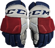 CCM HGQL Custom Hockey Gloves 15" AHL Pro Stock Wolfpack Knoblauch