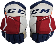 CCM Jetspeed Hockey Gloves 14" NHL Pro Stock WolfPack Mackey Used