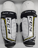 CCM Tacks Pro Sr Shin Guards Pads 15" Pro Stock Used