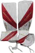 Bauer Vapor Hyperlite Pro Goalie Leg Pads Large 35+ LARGE Glove Blocker Complete Set KNIGHT NHL Used Pro Stock.