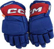 CCM Jetspeed Pro Stock Custom Hockey Gloves 14" UML NCAA USED #28 (2)