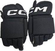 CCM CUSTOM 4-ROLL PRO STOCK HOCKEY GLOVES BLACK 14" NHL BRUINS HAULA MIC