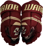 Warrior Covert Pro Stock Custom Hockey Gloves 14"  BC NCAA Used #3