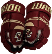 Warrior Covert Pro Stock Custom Hockey Gloves 14"  BC NCAA Used #10
