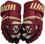Warrior Covert Pro Stock Custom Hockey Gloves 14"  BC NCAA Used #13