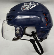 CCM TACKS 710 PRO STOCK HOCKEY HELMET MEDIUM NAVY  WOLFPACK USED #37