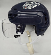CCM TACKS 710 PRO STOCK HOCKEY HELMET SMALL NAVY  WOLFPACK USED #29