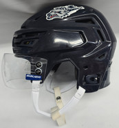 BAUER REAKT 150 PRO STOCK HOCKEY HELMET NAVY MEDIUM HARTFORD WOLF PACK #34