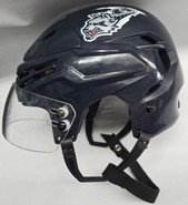 BAUER REAKT PRO STOCK HOCKEY HELMET NAVY MEDIUM HARTFORD WOLF PACK