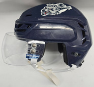 CCM TACKS 710 PRO STOCK HOCKEY HELMET SMALL NAVY WOLFPACK USED #58