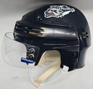 BAUER 4500 PRO STOCK HOCKEY HELMET NAVY MEDIUM HARTFORD WOLF PACK #25