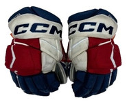  CCM Jetspeed Hockey Gloves 13" NHL Pro Stock WolfPack Sykora Used