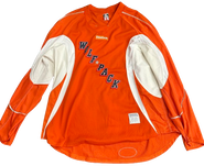 Reebok Edge 3.0 Custom Pro Stock Hockey Practice Jersey Hartford Wolfpack Orange 58