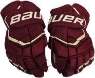 Bauer Supreme 2S Pro Stock Custom Hockey Gloves 13" BC NCAA Used