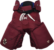 Warrior Covert QRE Pro Stock Custom Hockey Pants Maroon Medium BC NCAA Used