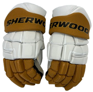 Sherwood Code Encrypt 1 Pro Stock Custom Hockey Gloves 13" Vegas Golden Knights Away NHL
