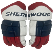 Sherwood Code Encrypt 1 Pro Stock Custom Hockey Gloves 15" Winnipeg Jets NHL