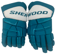 Sherwood Code Encrypt Pro Custom Pro Stock Hockey Gloves 15" San Jose Sharks NHL