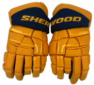 Sherwood Code Encrypt 1 Pro Stock Custom Hockey Gloves 15" Nashville Reverse Retro NHL