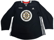 Adidas Custom Pro Stock Hockey Practice Jersey Bruins Black 56 New