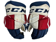 CCM Jetspeed Hockey Gloves 14" NHL Pro Stock WolfPack Leschyshyn Used (3)