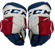 CCM Jetspeed Hockey Gloves 14" NHL Pro Stock WolfPack McConnnell-Barker Used 