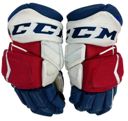 CCM Jetspeed Hockey Gloves 14" NHL Pro Stock WolfPack Brodzinski Used (3)