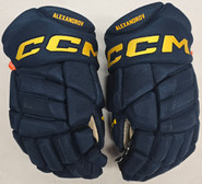 CCM Jetspeed Pro Stock  Hockey Gloves 14" Thunderbirds AHL Used Alexandrov