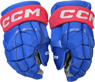 CCM HG12 Pro Stock Custom Hockey Gloves 14" Blue Used