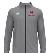 Loomis Chaffee Ice Hockey New Balance Full Zip Away Hoodie Grey