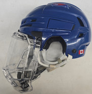 CCM Tacks X Pro Hockey Helmet Pro Stock Medium NCAA Used With Bubble #17