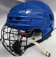 CCM Tacks X Pro Hockey Helmet Pro Stock Large NCAA Used With Cage (2)