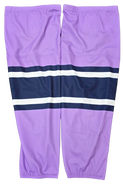 SP CUSTOM PRO HOCKEY SOCKS SPRINGIELD THUNDERBIRDS HOCKEY FIGHTS CANCER NIGHT PRO STOCK USED 24-25