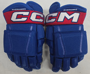 CCM HG97 Pro Stock Custom Hockey Gloves 14" NCAA Used UML #18
