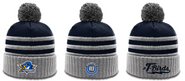 Jr Thunderbirds Richardson Striped Beanie Pom Pom Winter Hat