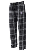 Tri Town Hockey Booster Pennant Flannel Pant PJ's Adult and Youth Black/White