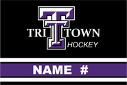 Tri Town Hockey Booster Sublimated Fleece Sport Stadium Blanket