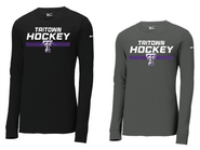 Tri Town Hockey Boosters Nike Long Sleeve Cotton/Poly T-shirt Adult