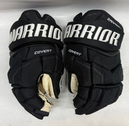Warrior Covert QR5 Pro Stock Hockey gloves 14" Black Used NHL Bruins