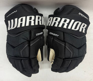 Warrior Covert QR5 Pro Stock Hockey gloves 14" Black Used NHL Bruins (10)