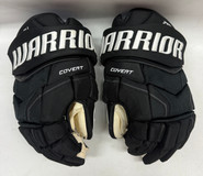 Warrior Covert QR5 Pro Stock Hockey gloves 14" Black Used NHL Bruins (13)