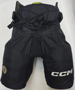 CCM HPTK Pro Stock Hockey Pants Medium Bruins Black Used NHL