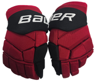 Bauer Supreme Mach Custom Pro Stock Hockey Gloves Red 15" New NHL NEN