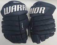 Warrior Alpha DX Pro Stock Hockey gloves 13" Navy Used NHL