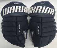 Warrior Alpha DX Pro Stock Hockey gloves 13" Navy Used NHL (2)