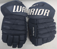 Warrior Alpha DX Pro Stock Hockey gloves 13" Navy Used NHL (3)