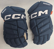CCM Jetspeed Pro Stock Hockey Gloves 14" Navy NHL Used