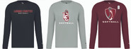 Loomis Chaffee Softball Badger B Core Polyester Long Sleeve Tech Tee