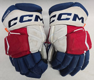 CCM Jetspeed Hockey Gloves 14" AHL Pro Stock WolfPack Terrance Used