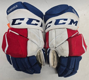 CCM Jetspeed Hockey Gloves 15" AHL Pro Stock WolfPack Roobroeck Used